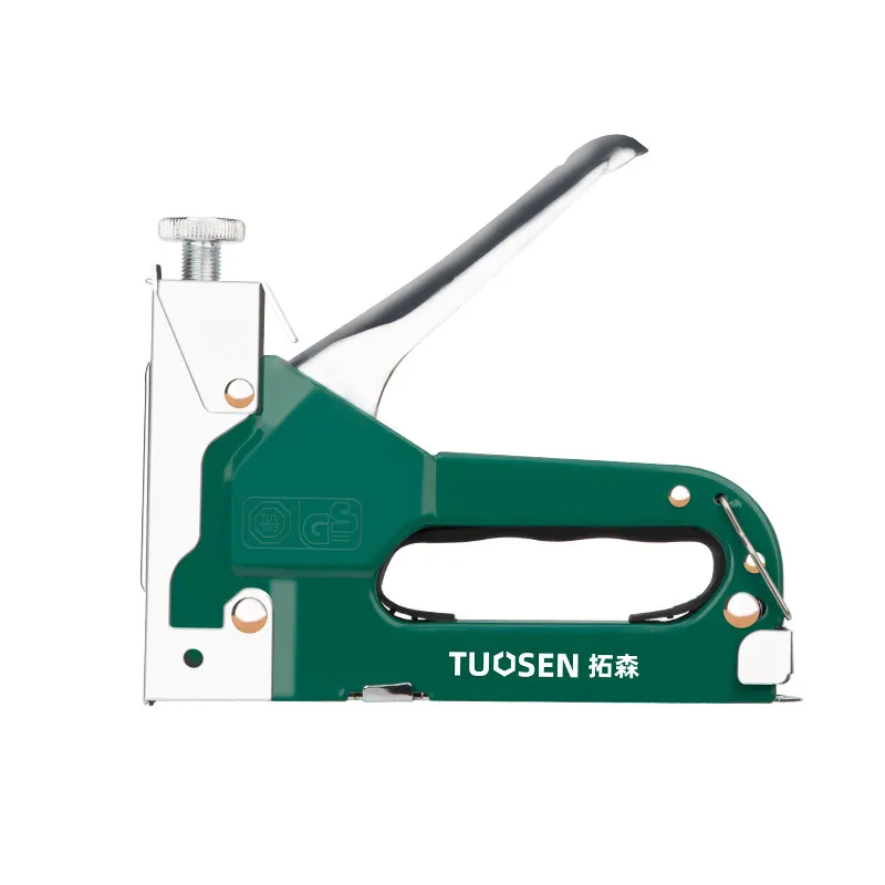3-in-1 Manual Staple Gun & Brad Nailer – Heavy Duty Hand Tacker for Woodworking, Upholstery, Carpentry & DIY Projects with Adjustable Power